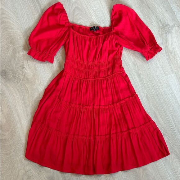 Trixxi Vibrant Red Mini Dress, Women’s Size Medium - Picture 1 of 4